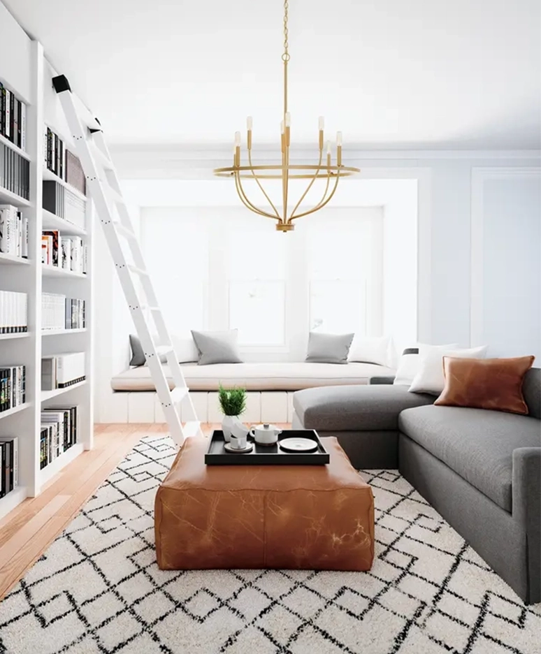 Chandelier in Living Room