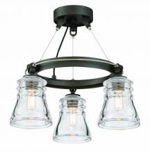 Minka 2735-709 - Graham Avenue - 3 Light Semi Flush