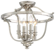 Minka 3296-613 - Audrey's Point - 4 Light Semi Flush