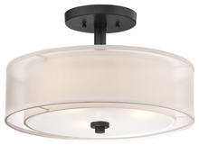 Minka 4107-66 - Parsons Studio - 3 Light Semi Flush