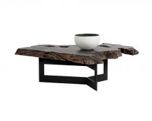 Sunpan 102222 - Wyatt Coffee Table - Black / Dark Brown