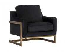 Sunpan 104983 - Kalmin Lounge Chair - Abbington Black