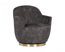 Sunpan 106401 - Casey Swivel Lounge Chair - Nono Shitake