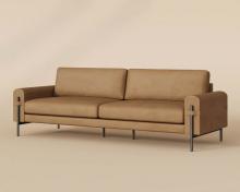 Sunpan 111424 - Camus Sofa - Ludlow Sesame Leather