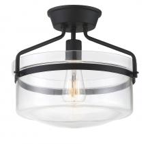 Savoy House M60011MBK - 1-Light Ceiling Light in Matte Black