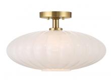 Savoy House M60075NB - 1-Light Ceiling Light in Natural Brass