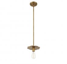 Savoy House M70113NB - 1-Light Mini Pendant in Natural Brass