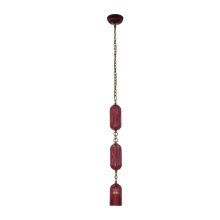 Kalco 519611STB/MGNT - Verde 4-in 1 Light (40-watt) Satin Brass Pendant