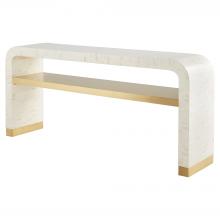 Cyan Designs 12223 - Cascada Console Table | Natural Bone | Brass