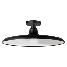 Dainolite QTN-181SF-MB - 1 Light Semi-Flush Mount in Matte Black