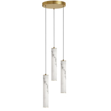 Dainolite RBN-1230LEDP-AGB - 30W Pendant, AGB w/ faux Alabaster