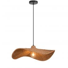 Dainolite SMA-241P-MB - 1LT Pendant, w/ Wavy Wicker Shade