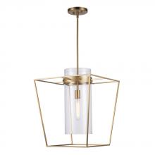 Trans Globe 11392 AG - 1LT PENDANT-18" WIDE CAGE-AG
