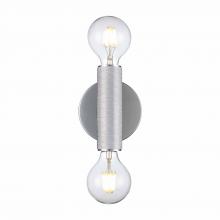 Trans Globe 22300 PC - 2LT VANITY-6" INDUS. KNURLED P