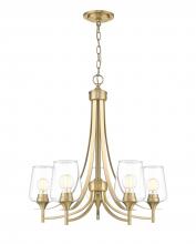 Z-Lite 473-5BBR - 5 Light Chandelier