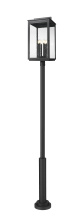 Z-Lite 5019PHXXLR-5010P-BK - 6 Light Outdoor Post Mounted Fixture