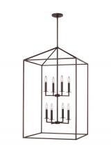 Generation Lighting 5315008-710 - Perryton transitional 8-light indoor dimmable extra large ceiling pendant hanging chandelier light i