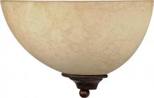 Nuvo 60/044 - Tapas; 1 Light; 12 in.; Sconce with Tuscan Suede Glass; Old Bronze Finish