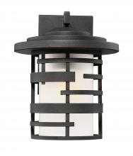Nuvo 60/6402 - Lansing; 1 Light; 12 in.; Outdoor Wall Lantern with Etched Glass; Textured Black Finish
