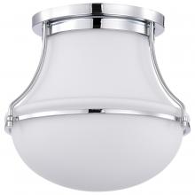 Nuvo 60/7870 - Valdora 1 Light Flush Mount; 10 Inches; Polished Nickel; White Opal Glass; Polished Nickel Finish