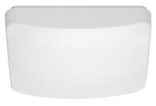 Nuvo 62/1215 - 11 inch; Flush Mounted LED Fixture; CCT Selectable; Square; White Acrylic; with Sensor; White Finish