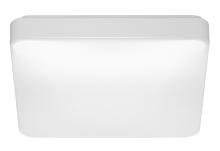 Nuvo 62/1216 - 14 inch; Flush Mounted LED Fixture; CCT Selectable; Square; White Acrylic; White Finish