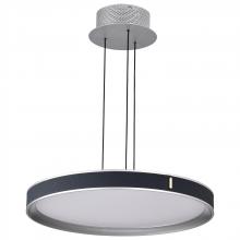 Nuvo 62/3001 - Bandon; 20 Inch LED Pendant; Gray with Blue Wrap; Acrylic Lens; Gray Finish