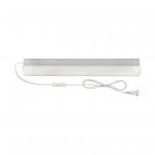 Nuvo 63/700 - 10W LED Under Cabinet Light Bar; 18 inches in length; 3000K; 860 Lumens; 120V; White Finish