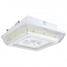 Nuvo 65/635 - Square LED; Wide Beam Angle Canopy Light; 3K/4K/5K CCT Selectable; 60W/75W/90W Wattage Selectable