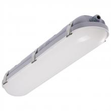 Nuvo 65/838 - 20 Watt LED 2 Foot Linear Vapor Proof Fixture; Emergency Battery; Integrated Microwave Sensor