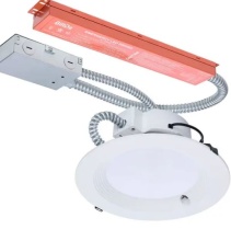Nuvo S21606 - 28W Field Selectable LED 8-Inch Commercial Downlight; Dual Dimming; Integrated Emergency Driver