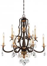 Minka N6459-652 - Chateau Nobles Collection - 10 Light Chandelier