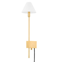 Hudson Valley 5424-AGB - TEANECK Plug-in Sconce