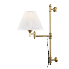 Hudson Valley MDS104-AGB - Classic No.1 Plug-in Sconce