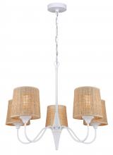 Canarm ICH2194B05WH - Daisey 5 Light Chain Chandelier