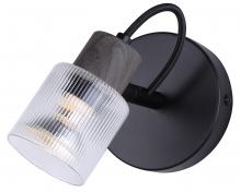 Canarm ICW1198A01BKW10 - Owen 1 Light Ceiling/Wall Light