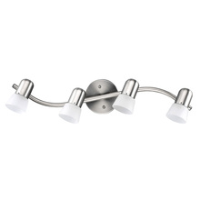 Canarm IT5451 - Omni, IT54 BPT, 4 Lt Track, Frosted Swirl Glass, 60W A15 or R16, 26 .5 IN W x 5 IN H