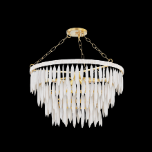Mitzi by Hudson Valley Lighting H805804-AGB - Tiffany Chandelier