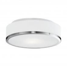 Kuzco 599002BN - Charlie 12-in Brushed Nickel 2 Lights Flush Mount