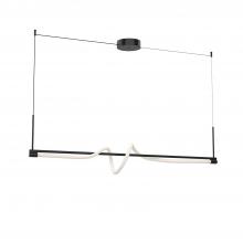 Kuzco LP95354-BK-UNV - Cursive 54-in Black LED Linear Pendant