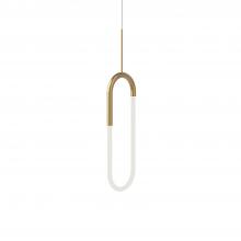 Kuzco PD95108-BG - Huron 8-in Brushed Gold LED Pendant