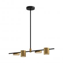 Kuzco LP96840-BK/BG-UNV - Jayden 40-in Black/Brushed Gold LED Linear Pendant