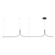 Kuzco LP17910-BK-UNV-010 - Thread 10-ft Black LED Linear Pendant