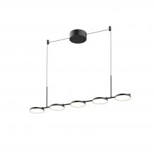 Kuzco LP72237-BK-UNV - Novel 37-in Black LED Linear Pendant