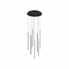 Kuzco MP14919-BK-UNV-010 - Chute 8 Head Black LED Multi Pendant