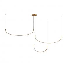 Kuzco MP89370-BG-UNV - Talis 70-in Brushed Gold LED Multi Pendant