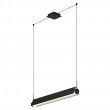 Kuzco LP73536-BK/WH - Phoenix 36-in Black/White LED Linear Pendant