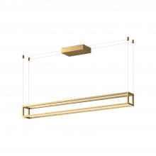 Kuzco LP45548-BG-UNV - Plaza 48-in Brushed Gold LED Linear Pendant