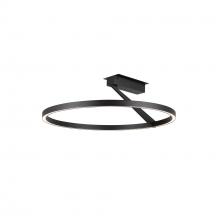 Kuzco SF27724-BK-3WCCT-UNV - Roda 23-in Black LED Semi-Flush Mount