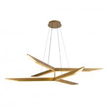 Kuzco CH64242-VB-UNV-010 - Tachi 42-in Vintage Brass LED Chandelier
